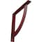 Ekena Millwork Bulwark Steel Bracket, Hammered Bright Red 2"W x 16"D x 16"H BKTM02X16X16BUHRE - alternate 1